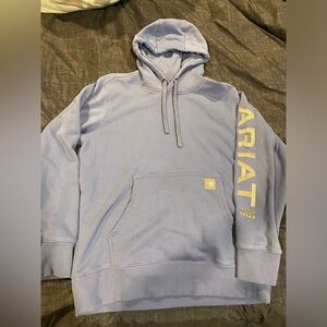 Size medium ARIAT hoodie, brand new never worn, color is a light blue/purple